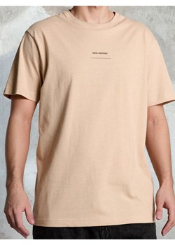 Sinsay - Bawełniana koszulka z napisem - beżowy ze sklepu Sinsay w kategorii T-shirty męskie - zdjęcie 185479426