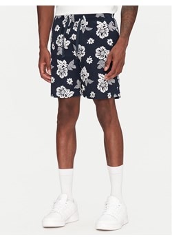 Tommy Jeans Szorty materiałowe Slub Aop Beach DM0DM21947 Granatowy Regular Fit ze sklepu MODIVO w kategorii Spodenki męskie - zdjęcie 185480407