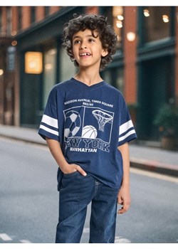 Sinsay - Koszulka oversize - granatowy ze sklepu Sinsay w kategorii T-shirty chłopięce - zdjęcie 185482425