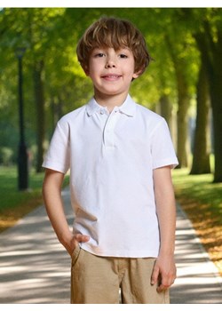Sinsay - Koszulka polo - biały ze sklepu Sinsay w kategorii T-shirty chłopięce - zdjęcie 185482468