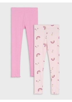 Sinsay - Prążkowane legginsy 2 pack - wielobarwny ze sklepu Sinsay w kategorii Spodnie dziewczęce - zdjęcie 185482516