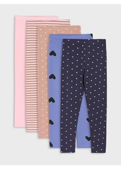 Sinsay - Bawełniane legginsy 5 pack - wielobarwny ze sklepu Sinsay w kategorii Spodnie dziewczęce - zdjęcie 185482525