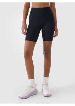 Damskie kolarki treningowe 4F 4FWMM00TFSTF080 - czarne ze sklepu Sportstylestory.com w kategorii Szorty - zdjęcie 185482918