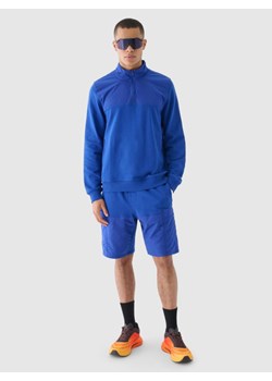 Męskie spodenki casual 4F 4FRSS24TSHOM668 - niebieskie ze sklepu Sportstylestory.com w kategorii Spodenki męskie - zdjęcie 185483019