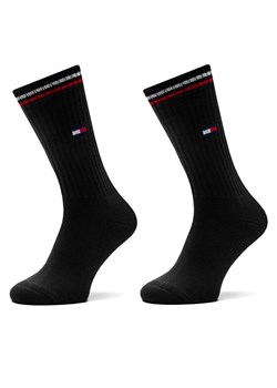 Zestaw 2 par wysokich skarpet damskich Tommy Hilfiger 701228176 Czarny ze sklepu eobuwie.pl w kategorii Skarpetki damskie - zdjęcie 185483098