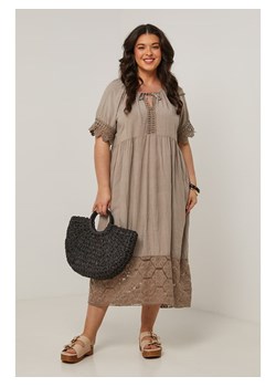 Curvy Lady Sukienka w kolorze szarobrązowym ze sklepu Limango Polska w kategorii Sukienki - zdjęcie 185483626