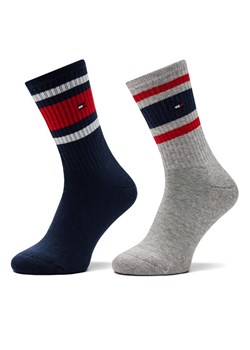 Zestaw 2 par wysokich skarpet dziecięcych Tommy Hilfiger 701229942 Granatowy ze sklepu eobuwie.pl w kategorii Skarpetki dziecięce - zdjęcie 185483749