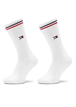 Tommy Hilfiger Zestaw 2 par wysokich skarpet damskich 701228176 Biały ze sklepu MODIVO w kategorii Skarpetki damskie - zdjęcie 185483989