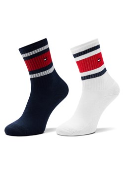 Tommy Hilfiger Zestaw 2 par wysokich skarpet dziecięcych 701229942 Granatowy ze sklepu MODIVO w kategorii Skarpetki dziecięce - zdjęcie 185484017