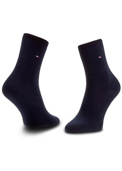 Tommy Hilfiger Zestaw 2 par wysokich skarpet damskich 371221 Granatowy ze sklepu MODIVO w kategorii Skarpetki dziecięce - zdjęcie 185484018