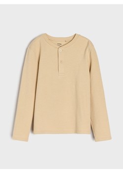 Sinsay - Koszulka z długimi rękawami - beżowy ze sklepu Sinsay w kategorii T-shirty chłopięce - zdjęcie 185486546