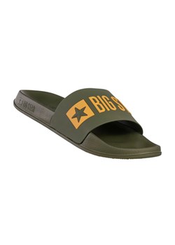 Klapki męskie Big Star SS174360 zieleń khaki ze sklepu butyolivier w kategorii Klapki męskie - zdjęcie 185486587