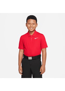 Koszulka polo do golfa dla dużych dzieci (chłopców) Nike Dri-FIT Victory - Czerwony ze sklepu Nike poland w kategorii T-shirty chłopięce - zdjęcie 185486669