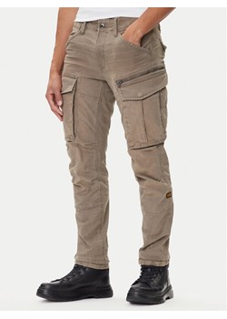 G-Star Raw Spodnie materiałowe Rovic Zip 3D D02190-E172 Beżowy Tapered Fit ze sklepu MODIVO w kategorii Spodnie męskie - zdjęcie 185486818