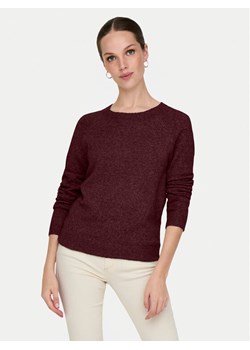 ONLY Sweter Rica 15204279 Bordowy Regular Fit ze sklepu MODIVO w kategorii Swetry damskie - zdjęcie 185486879