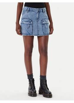 G-Star Raw Spódnica jeansowa D27703-D536 Niebieski Regular Fit ze sklepu MODIVO w kategorii Spódnice - zdjęcie 185486905