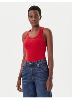 HUGO Top Datamia 50514489 Czerwony Slim Fit ze sklepu MODIVO w kategorii Bluzki damskie - zdjęcie 185486946