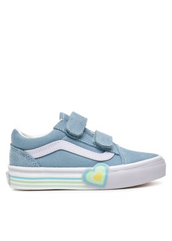 Tenisówki Vans Old Skool V Heart VN000D4DCFL1 Niebieski ze sklepu eobuwie.pl w kategorii Trampki dziecięce - zdjęcie 185488736