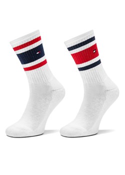 Zestaw 2 par wysokich skarpet dziecięcych Tommy Hilfiger 701229942 Biały ze sklepu eobuwie.pl w kategorii Skarpetki dziecięce - zdjęcie 185488768