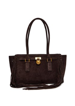 Torebka MICHAEL Michael Kors Hamilton Moderne 30F5ANXT0S Brązowy ze sklepu eobuwie.pl w kategorii Torebki damskie - zdjęcie 185488846