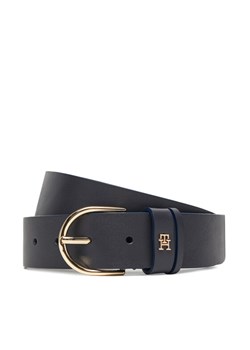 Pasek Damski Tommy Hilfiger Essential Effortless 3.5 AW0AW17757 Granatowy ze sklepu eobuwie.pl w kategorii Paski damskie - zdjęcie 185488865
