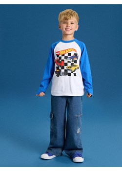 Sinsay - Koszulka z długimi rękawami Hot Wheels - mid blue ze sklepu Sinsay w kategorii T-shirty chłopięce - zdjęcie 185493847