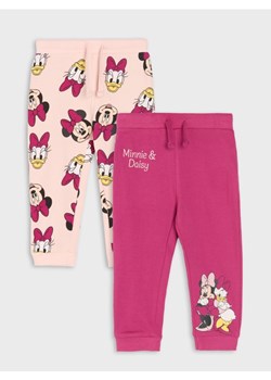 Sinsay - Spodnie dresowe 2 pack Minnie Mouse - różowy ze sklepu Sinsay w kategorii Spodnie dziewczęce - zdjęcie 185493995