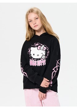 Sinsay - Bluza z kapturem i elementami 3D Hello Kitty - czarny - id: 605FV-99X - marki Sinsay - 185494019 Sinsay - Bluza z kapturem i elementami 3D Hello Kitty - czarny ze sklepu Sinsay w kategorii Bluzy dziewczęce - zdjęcie 185494019