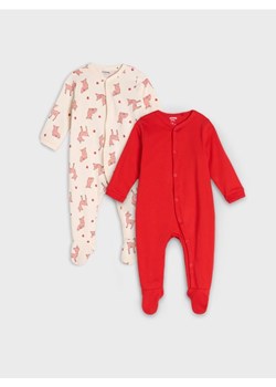 Sinsay - Pajacyki 2 pack - kremowy ze sklepu Sinsay w kategorii Śpiochy - zdjęcie 185494096