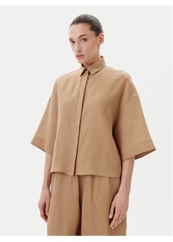 Max Mara Leisure Koszula Mirano 2516111028 Beżowy Relaxed Fit ze sklepu MODIVO w kategorii Koszule damskie - zdjęcie 185494785