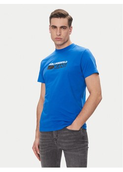 Karl Lagerfeld Jeans T-Shirt A2M17074 Niebieski Regular Fit ze sklepu MODIVO w kategorii T-shirty męskie - zdjęcie 185494786