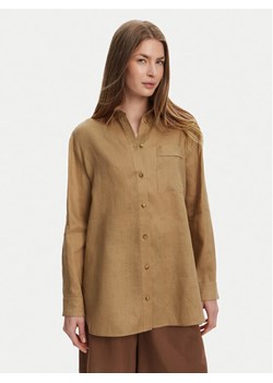 Max Mara Leisure Koszula Noel 2516111018 Brązowy Regular Fit ze sklepu MODIVO w kategorii Koszule damskie - zdjęcie 185494826