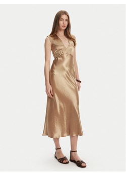 Max Mara Leisure Sukienka koktajlowa Glizia 2516221048 Brązowy Regular Fit ze sklepu MODIVO w kategorii Sukienki - zdjęcie 185494849