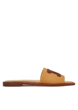 Max Mara Beachwear Klapki 2516521019600 Brązowy ze sklepu MODIVO w kategorii Klapki damskie - zdjęcie 185494857