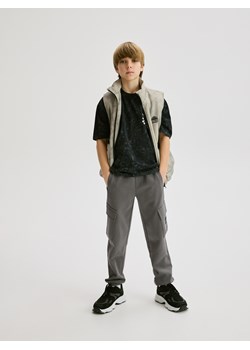 Reserved - Joggery cargo z kieszeniami - ciemnoszary ze sklepu Reserved w kategorii Spodnie chłopięce - zdjęcie 185499296