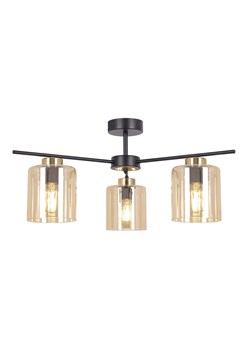 Lampa z trzema kloszami sufitowa beżowa A6-Z44 ze sklepu Edinos.pl w kategorii Lampy sufitowe - zdjęcie 185501138