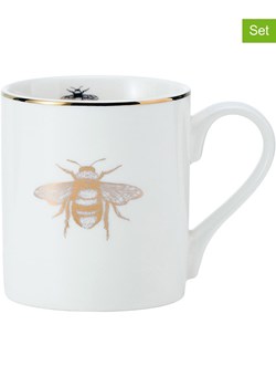 Mikasa Kubki (2 szt.) &quot;Queen Bee&quot; w kolorze złoto-białym - 280 ml ze sklepu Limango Polska w kategorii Naczynia - zdjęcie 185502919
