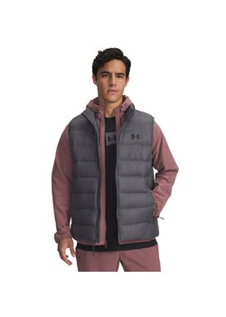 Męski bezrękawnik z puchem naturalnym Under Armour Legend Down Vest - szary ze sklepu Sportstylestory.com w kategorii Kamizelki męskie - zdjęcie 185504445