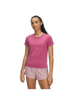 Damska koszulka do biegania Under Armour UA Launch Shortsleeve - różowa ze sklepu Sportstylestory.com w kategorii Bluzki damskie - zdjęcie 185504478