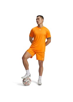 Męskie spodenki treningowe Under Armour UA Challenger Pro Shorts - pomarańczowe ze sklepu Sportstylestory.com w kategorii Spodenki męskie - zdjęcie 185504486