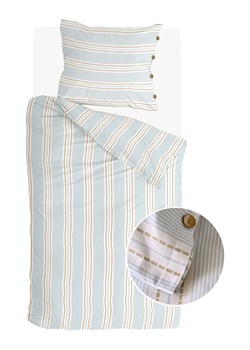 Walra Komplet pościeli &quot;Striped Harmony&quot; w kolorze błękitnym ze sklepu Limango Polska w kategorii Pościele - zdjęcie 185505146