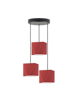 Geometryczna lampa wisząca MAJORKA w kolorze czerwonym ze sklepu Lysne w kategorii Lampy wiszące - zdjęcie 185506805