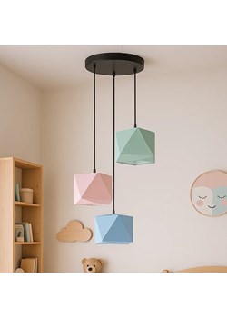 Kolorowa 3 punktowa lampa wisząca do pokoju dziecięcego MAJORKA ze sklepu Lysne w kategorii Lampy dziecięce - zdjęcie 185506817