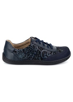Buty barefoot damskie skórzane minimalistyczne OLIVIER 1287 granatowe ze sklepu butyolivier w kategorii Półbuty damskie - zdjęcie 185506996