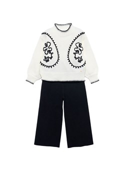 Abel & Lula Komplet sweter i spodnie materiałowe 5729 Czarny Regular Fit ze sklepu MODIVO w kategorii Komplety dziewczęce - zdjęcie 185507538