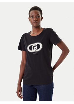 Liu Jo Sport T-Shirt TF5280 JS923 Czarny Regular Fit ze sklepu MODIVO w kategorii Bluzki damskie - zdjęcie 185507576