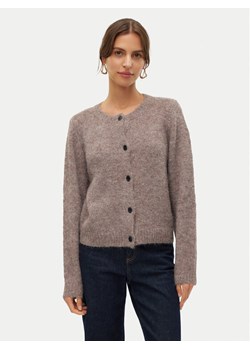 Vero Moda Kardigan Novah 10320496 Brązowy Regular Fit ze sklepu MODIVO w kategorii Swetry damskie - zdjęcie 185507647