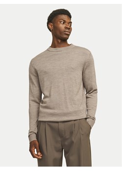 Jack&Jones Sweter Merino 12216817 Szary Regular Fit ze sklepu MODIVO w kategorii Swetry męskie - zdjęcie 185507648