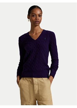 Polo Ralph Lauren Sweter 211971866010 Fioletowy Slim Fit ze sklepu MODIVO w kategorii Swetry damskie - zdjęcie 185507658