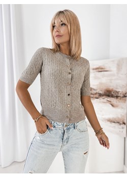 sweter jasmira ciemnobeżowy l/xl ze sklepu UBRA w kategorii Swetry damskie - zdjęcie 185508677